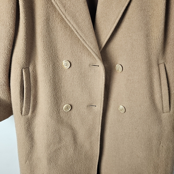 International Scene Cashmere Wool Blend Long Coat Vintage Made in Hungary 11/12 - Picture 10 of 15